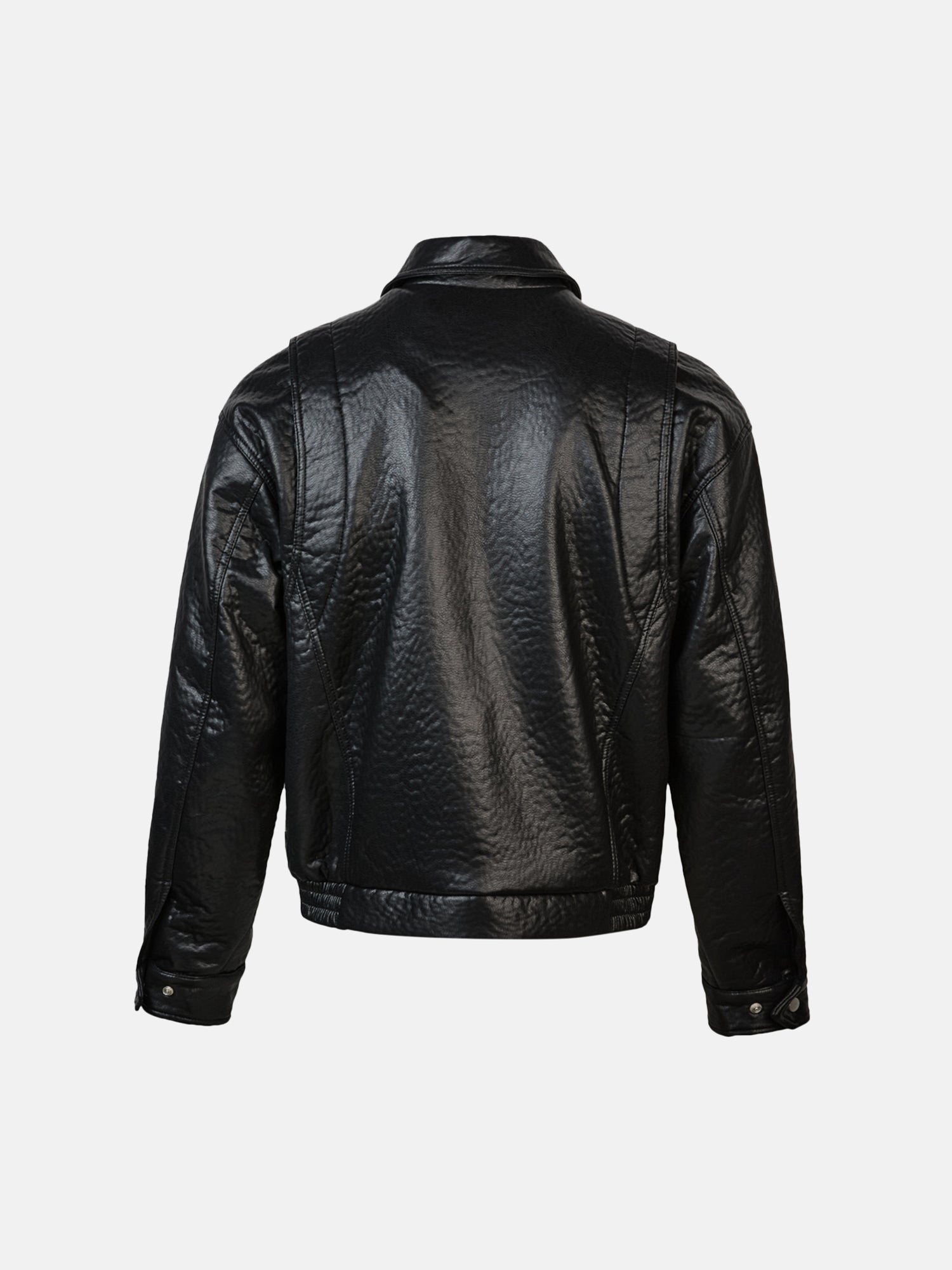 Lederjacke mit Schlossdetails