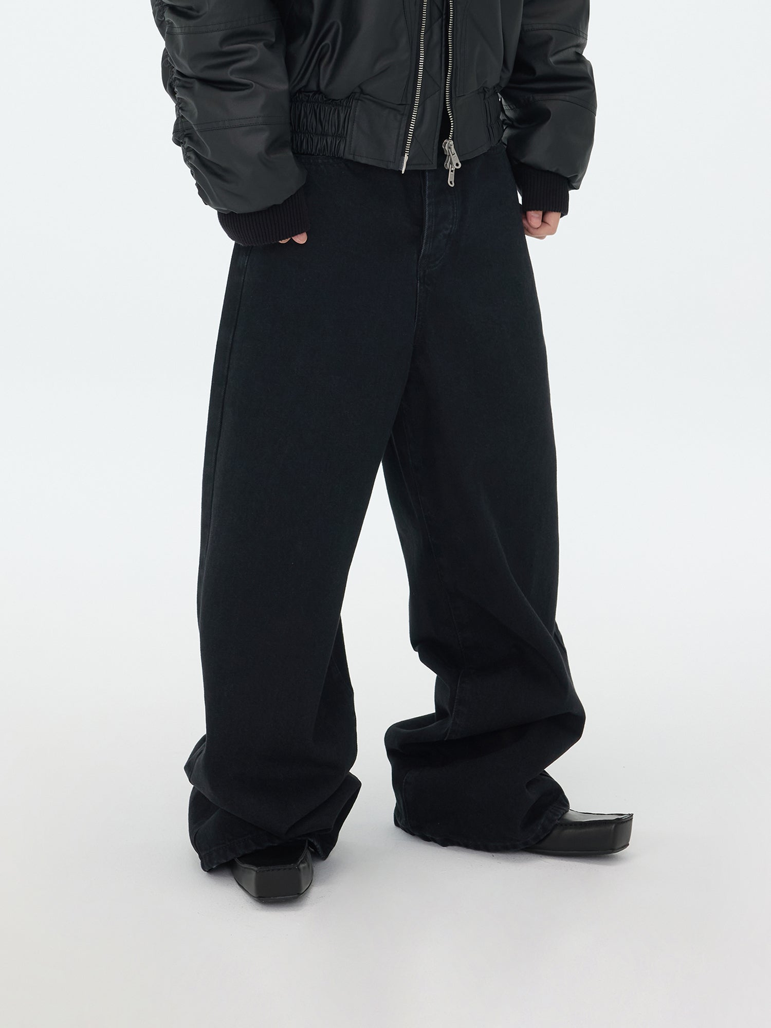 Klassieke Zwarte Baggy Jeans