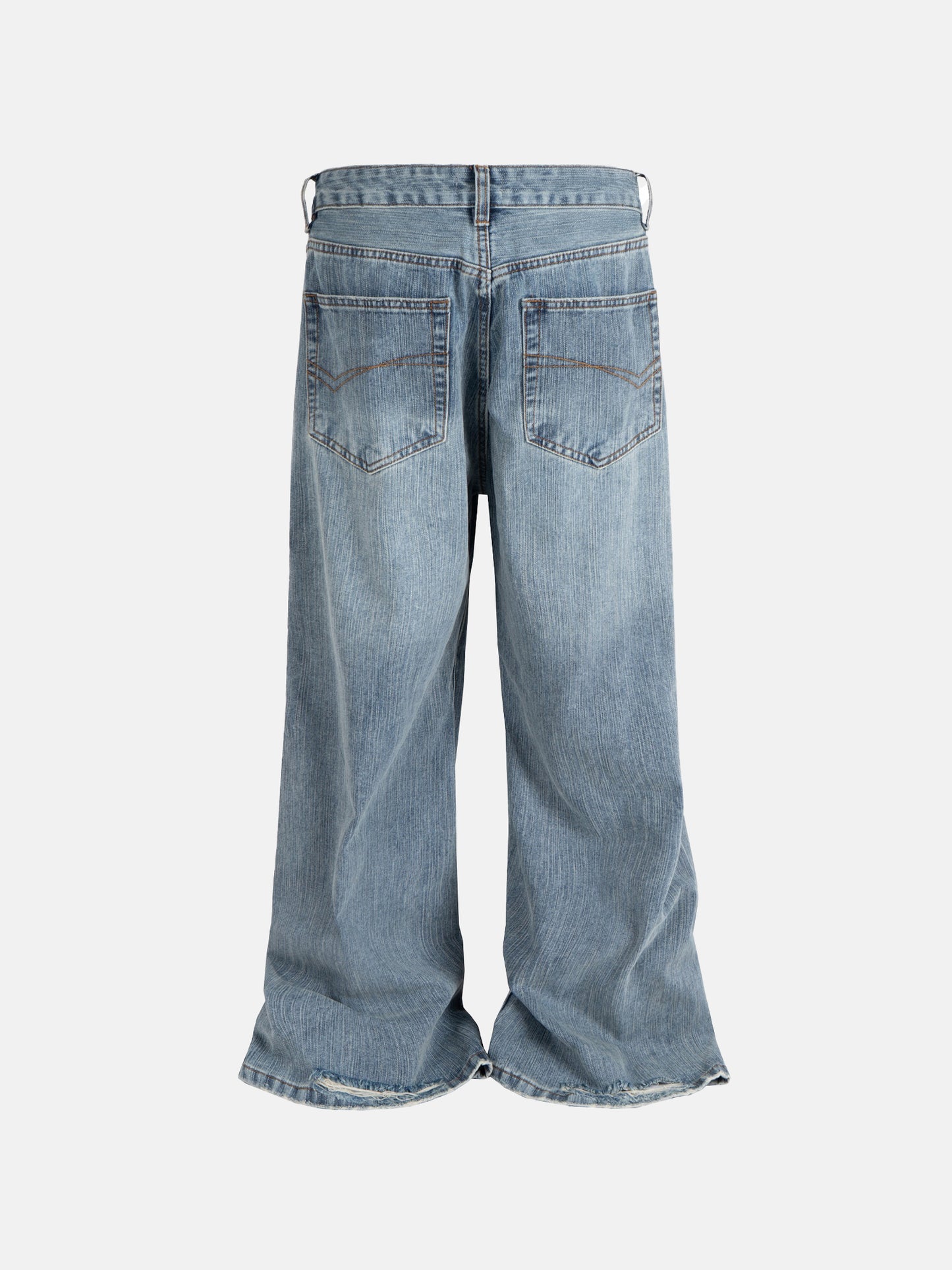 Übergroße Jeans mit verblasstem Look