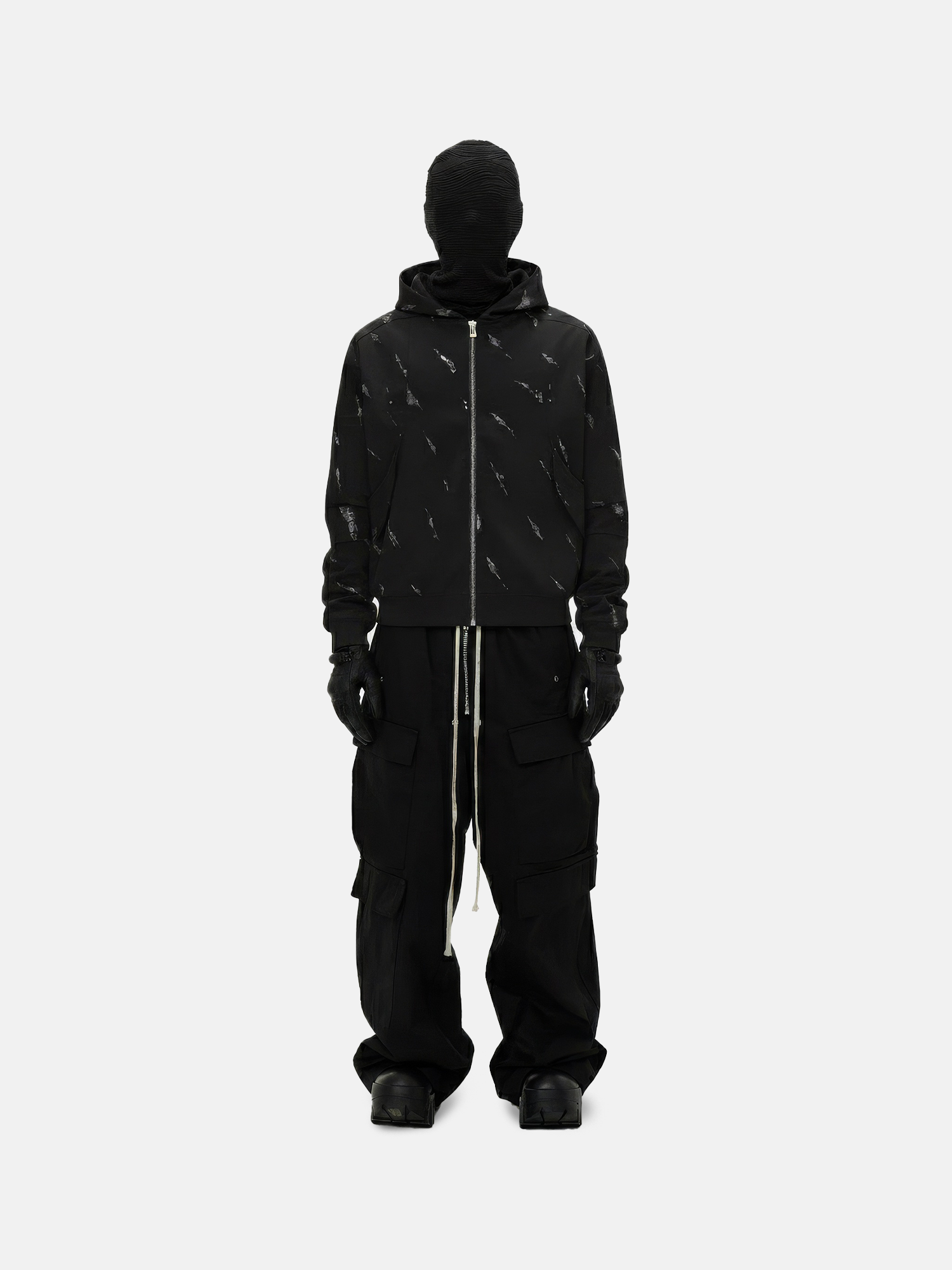 Patterned Hoodie