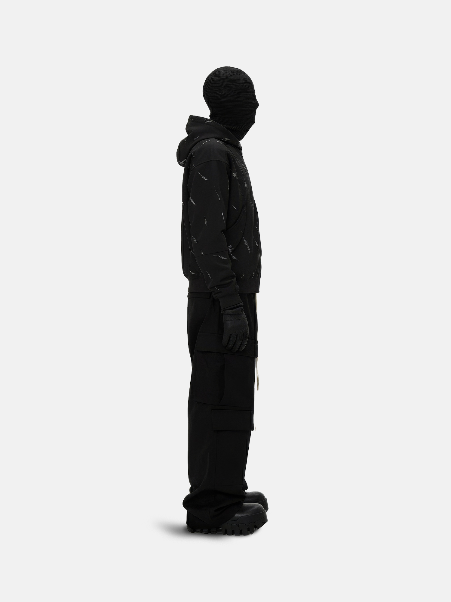 Patterned Hoodie