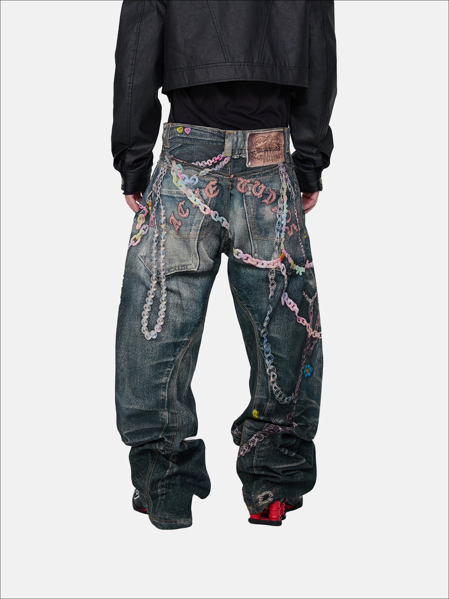 Painted Chain Jeans
