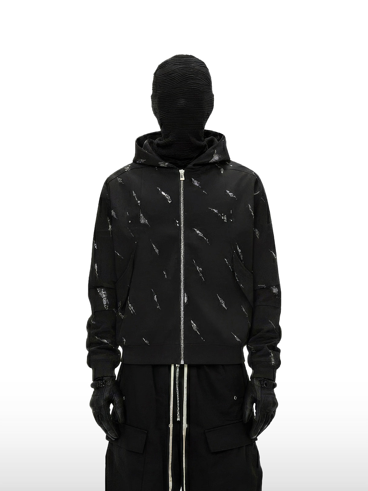 Gemusterter Hoodie