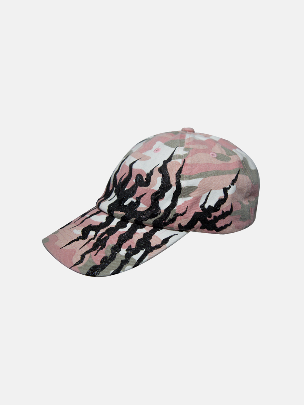 Pink Camo Flame Cap