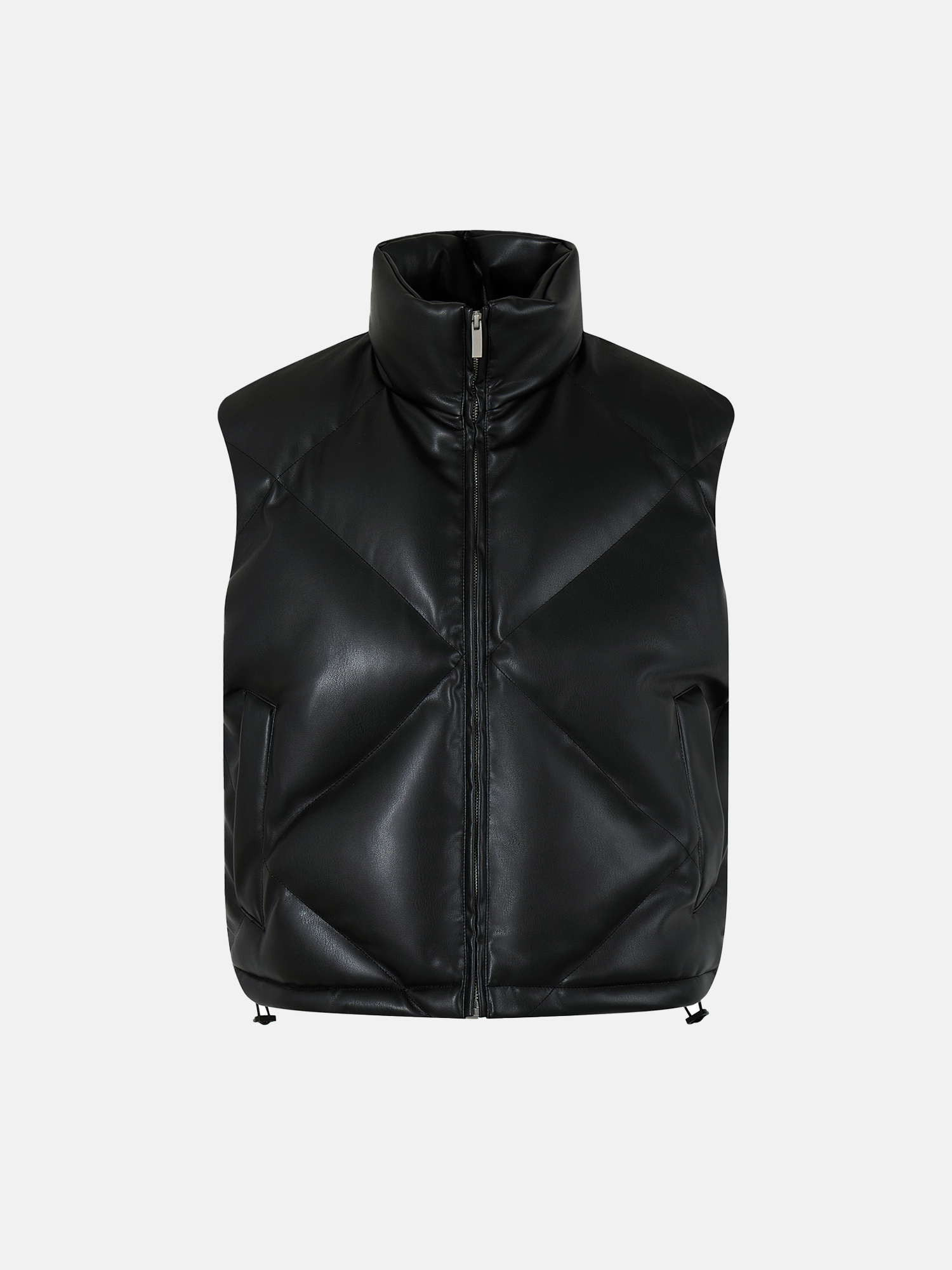 Quilted Black Vest