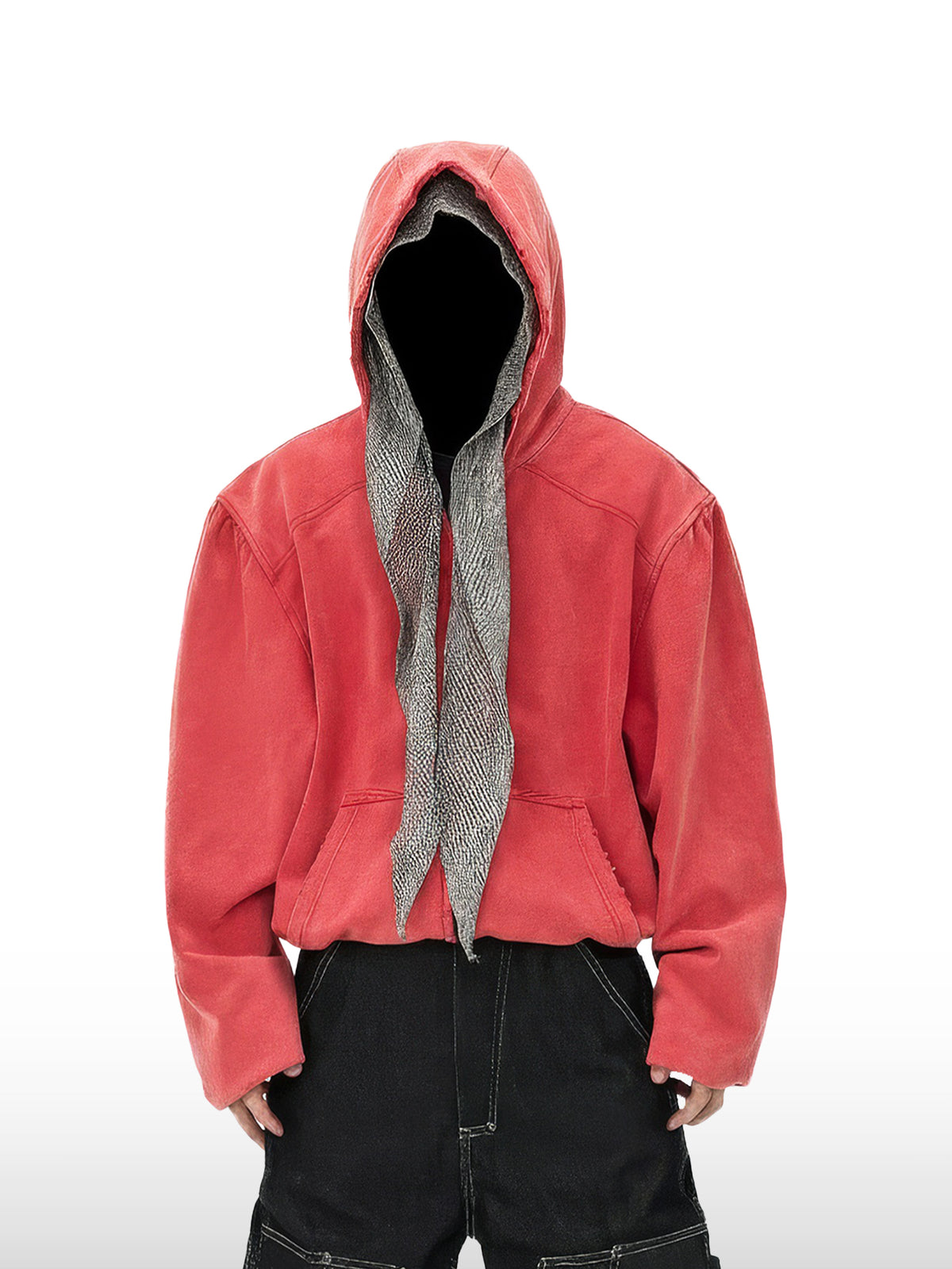 Retro-Hoodie in Rot