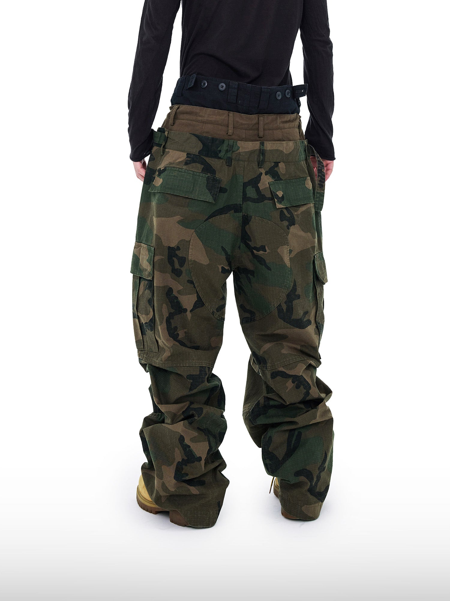 Triple-Waist Camo Pants