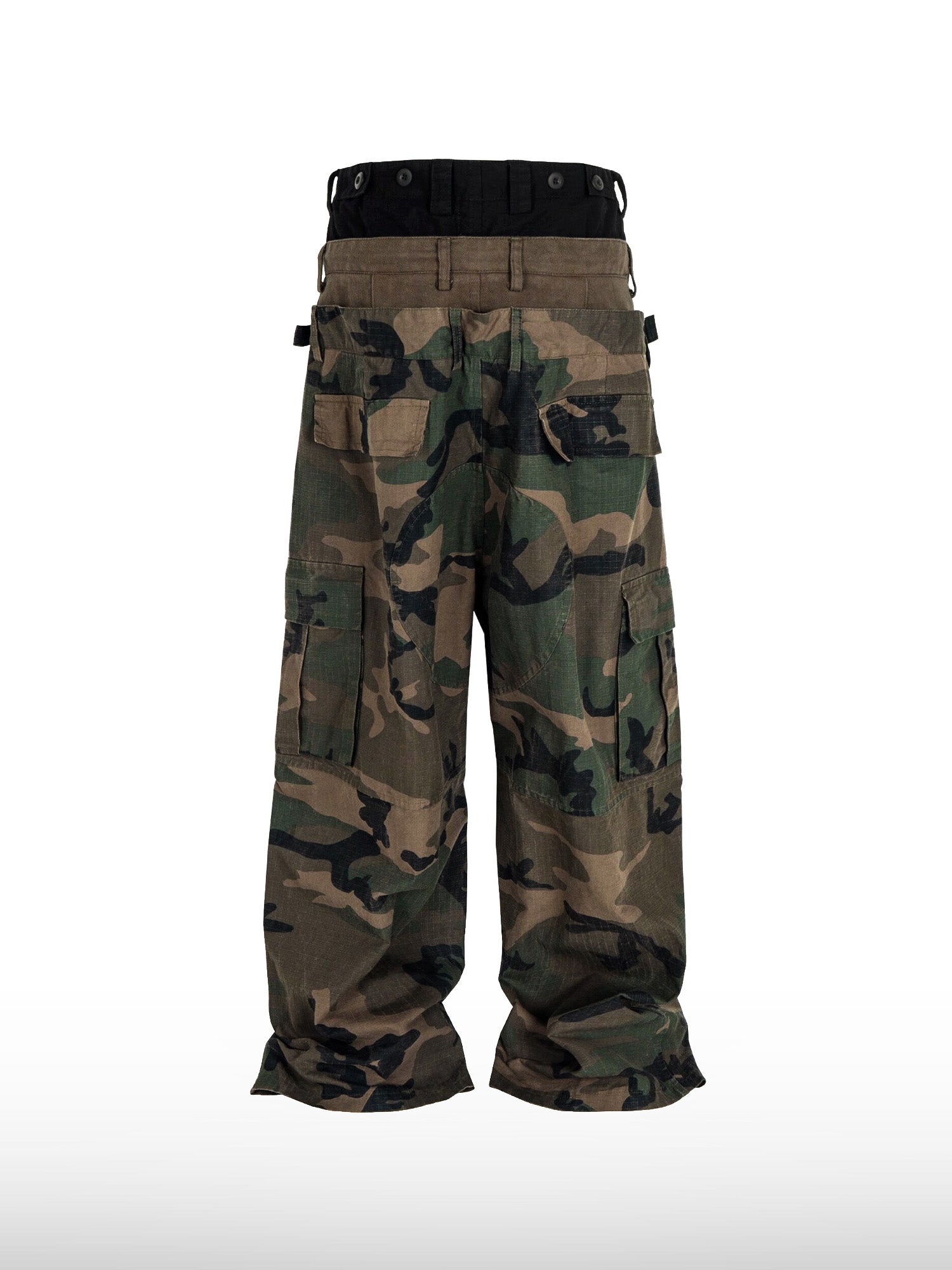 Triple-Waist Camo Pants