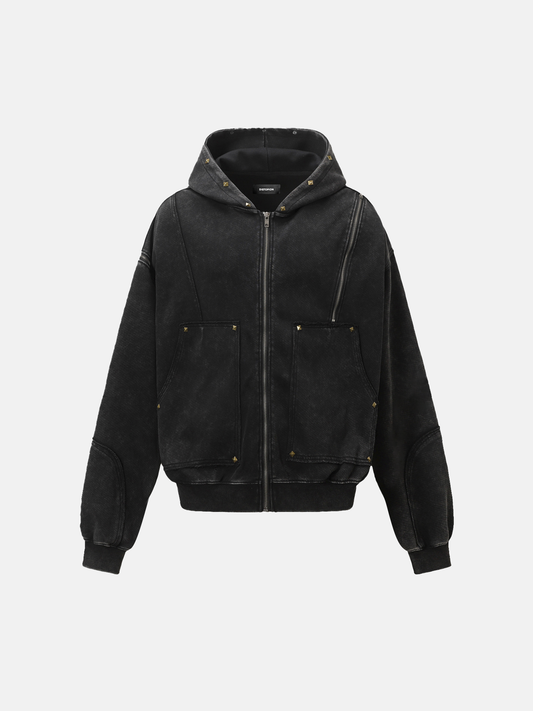 Nieten-Hoodie