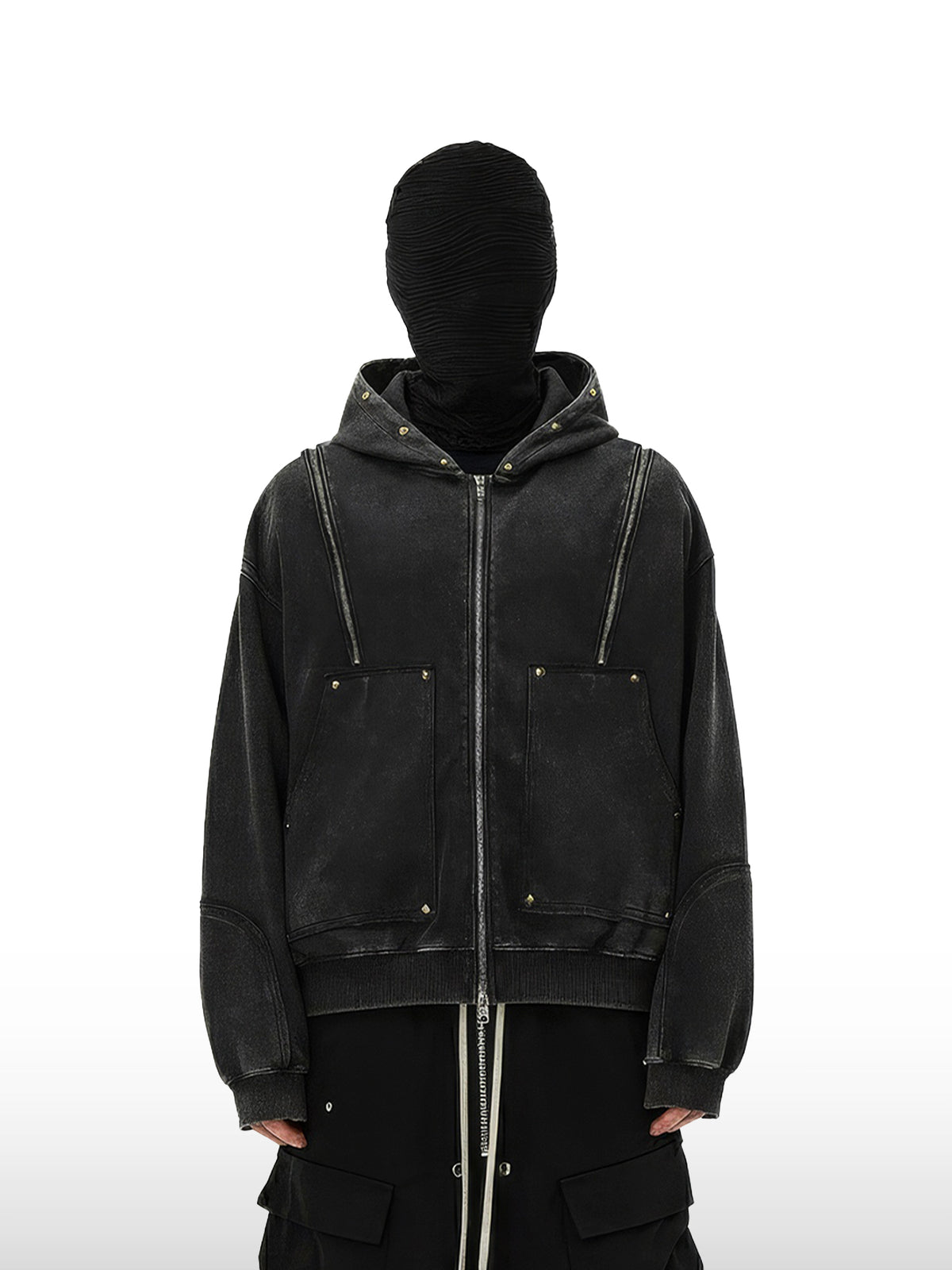 Nieten-Hoodie