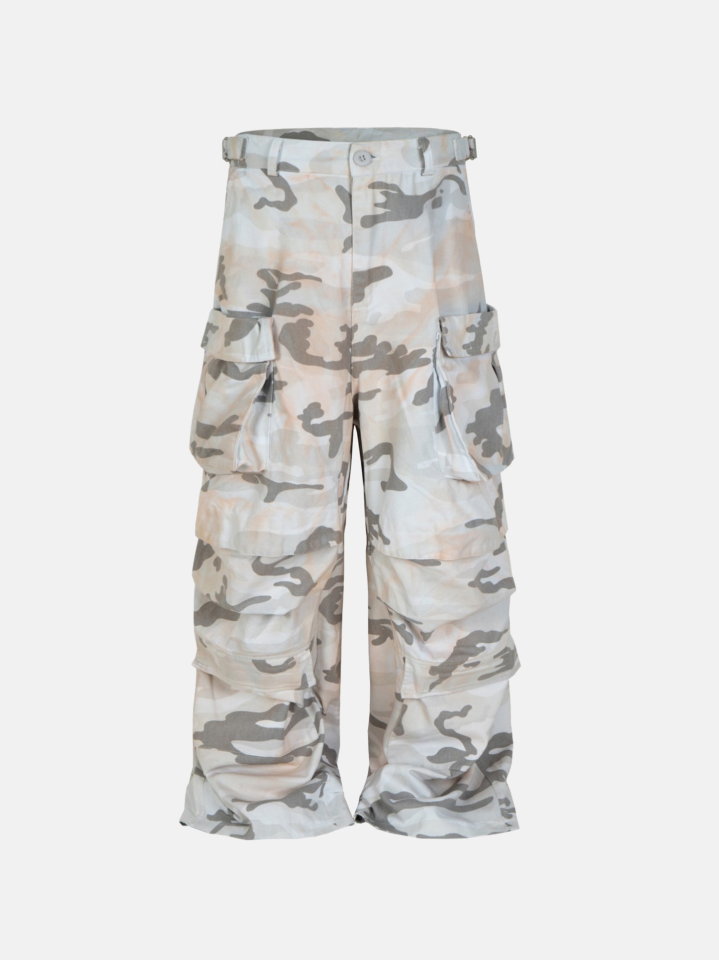 Sandfarbene Camouflage-Cargohose