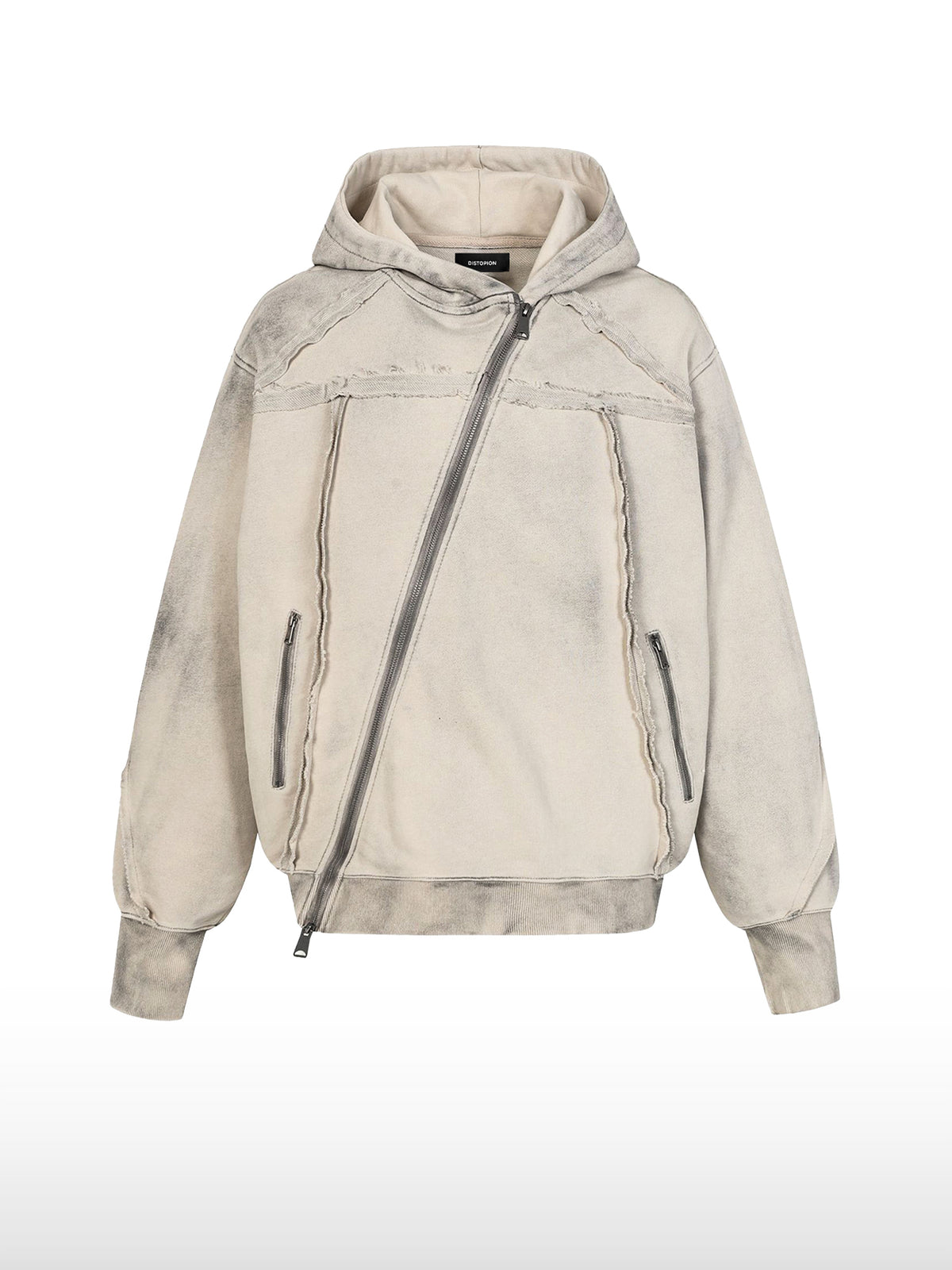Kapuzenjacke mit seitlichem Reißverschluss