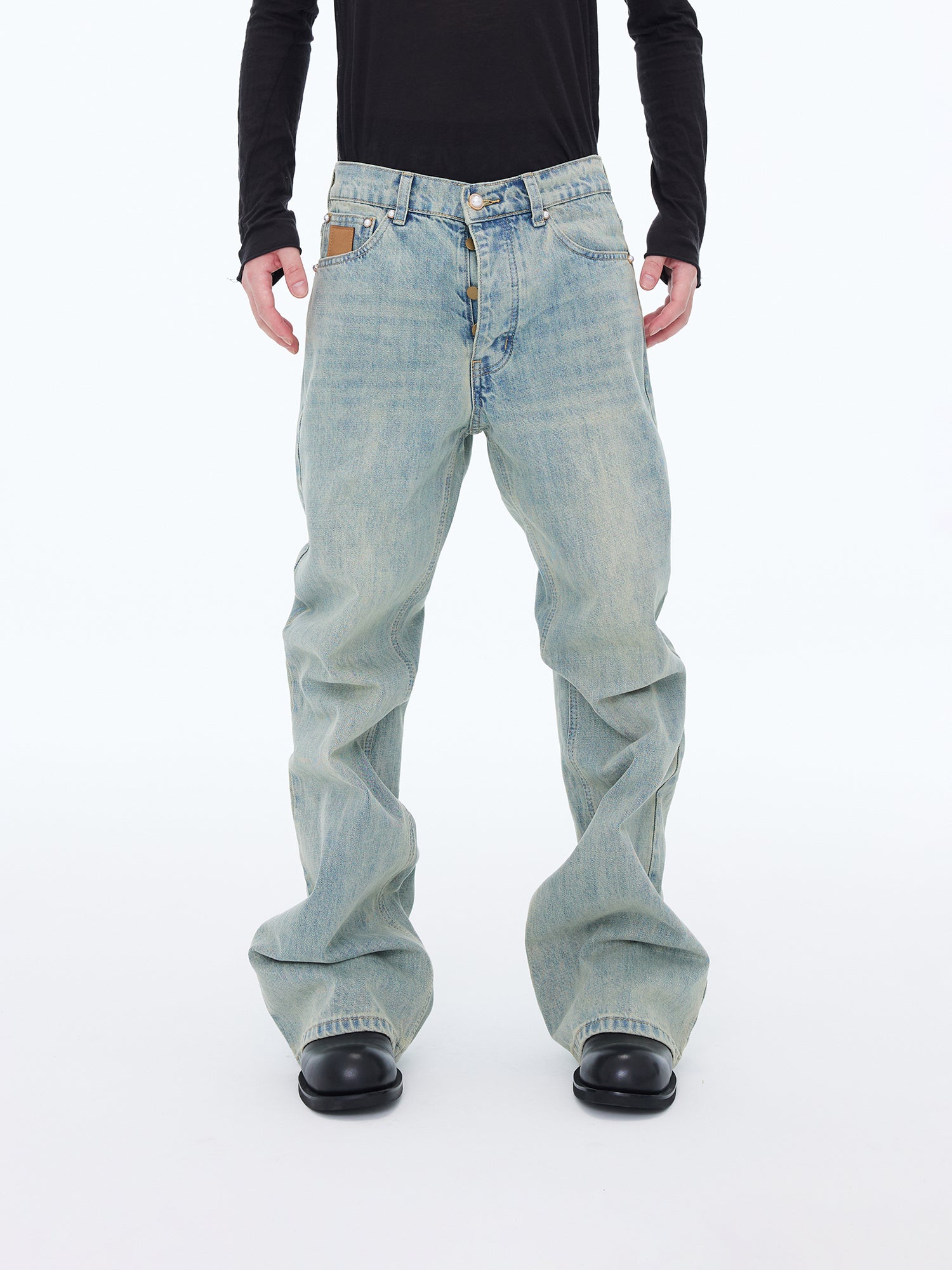 Stacked Wide Jeans
