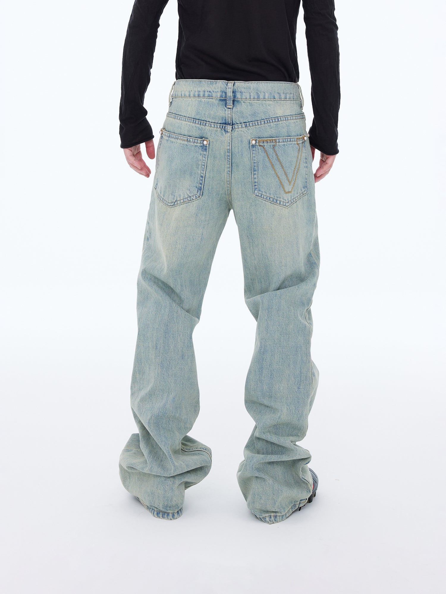 Stacked Wide Jeans