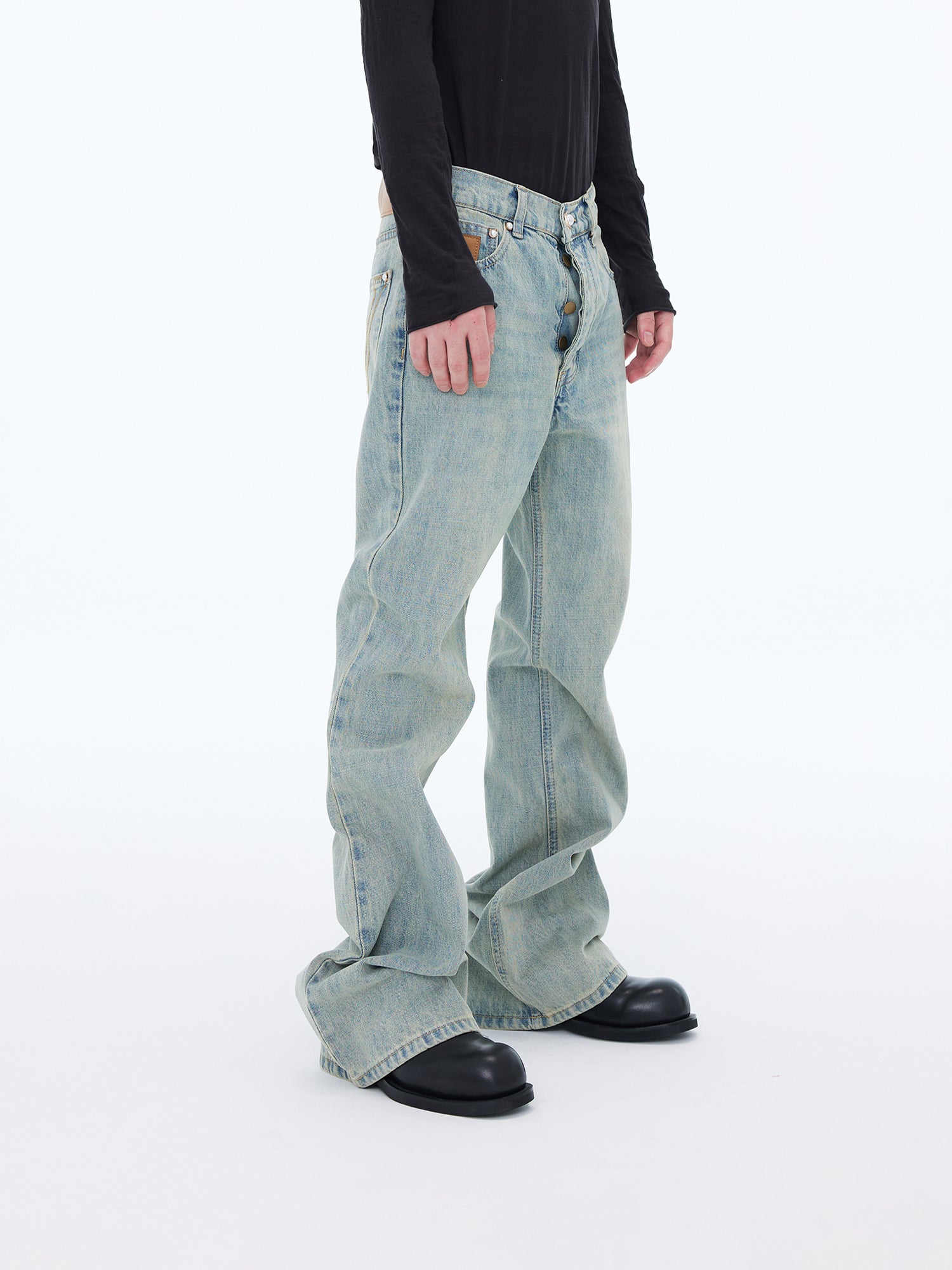 Stacked Wide Jeans