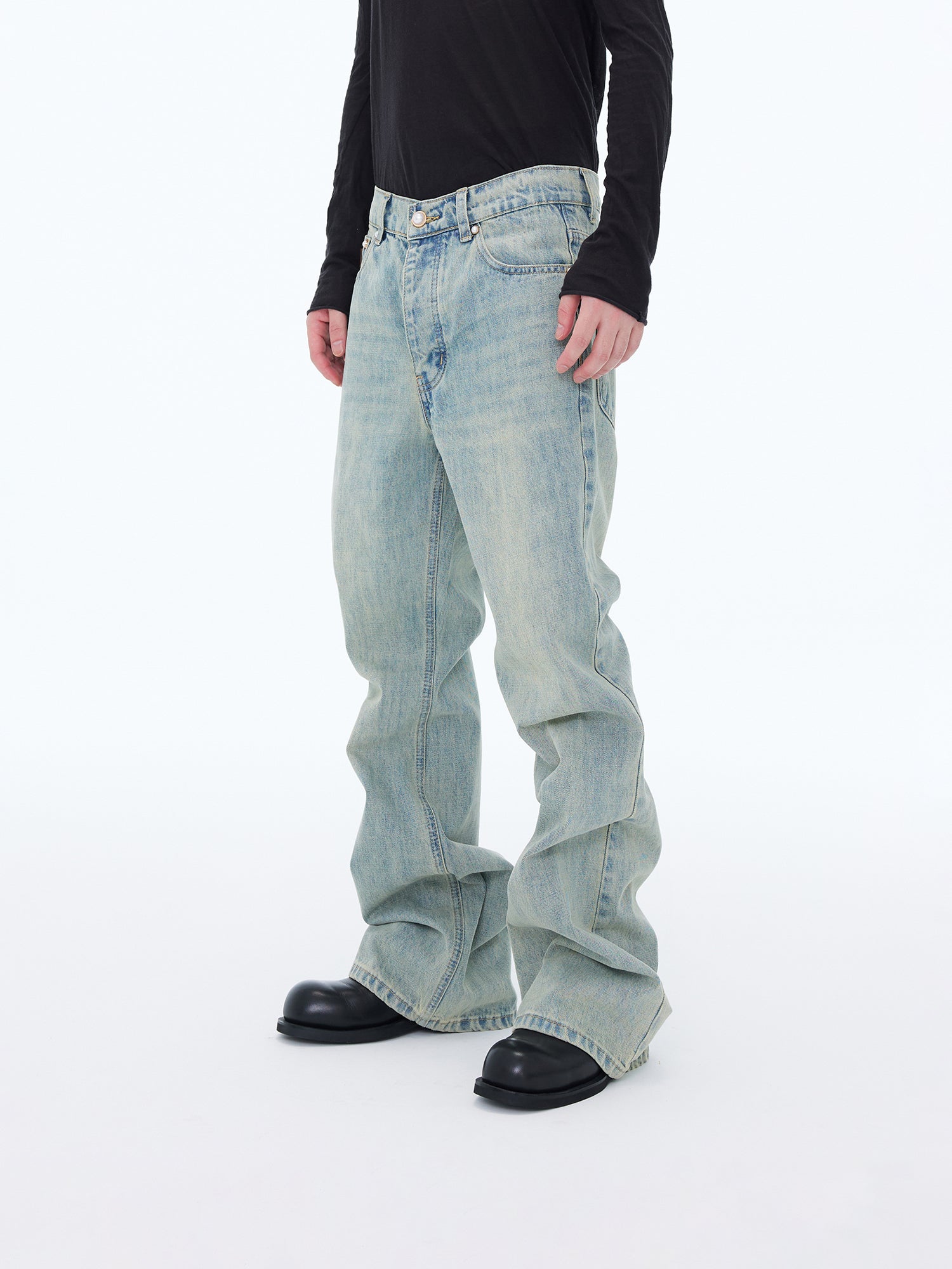 Stacked Wide Jeans
