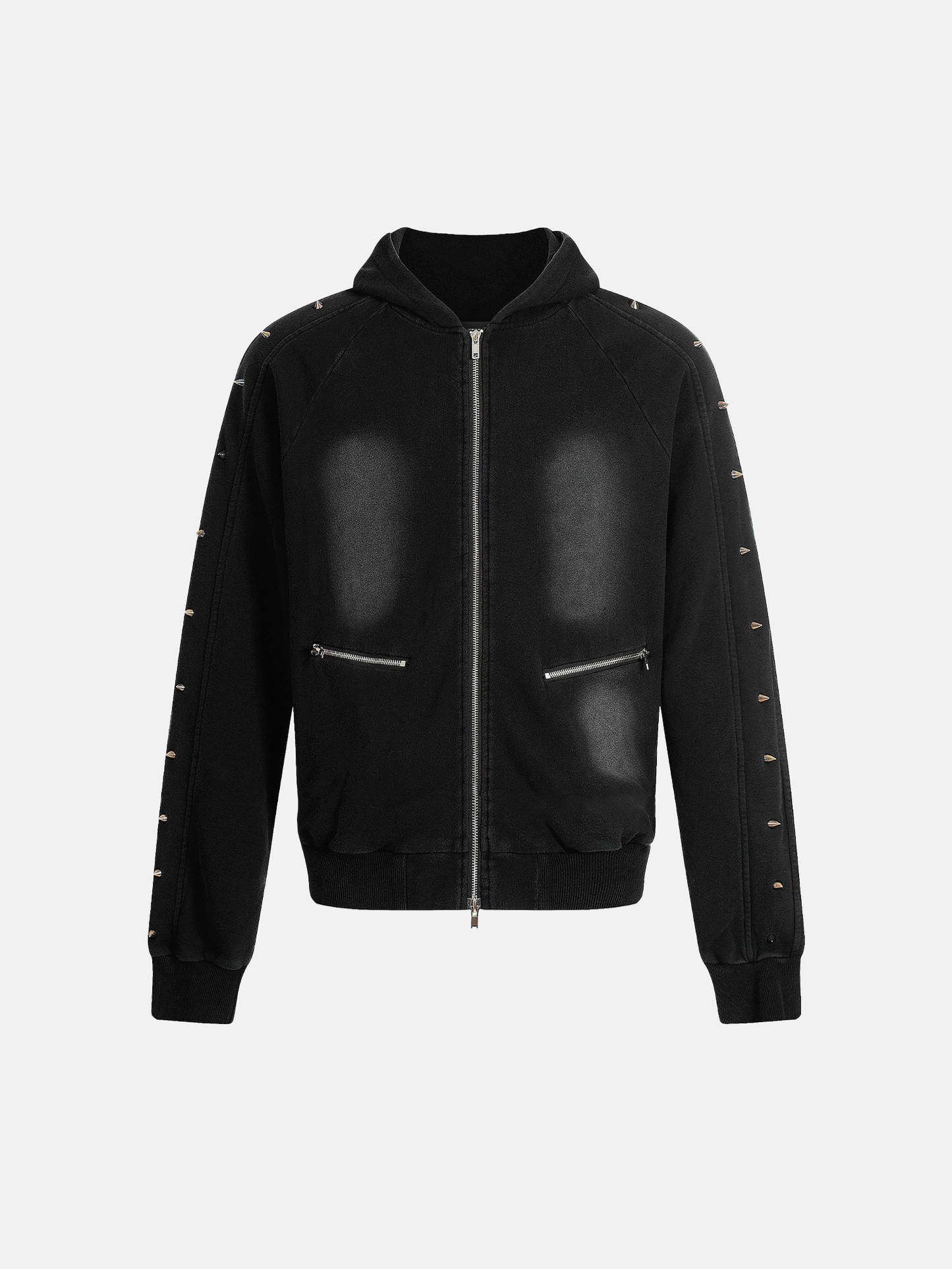 Kapuzenjacke mit Nieten