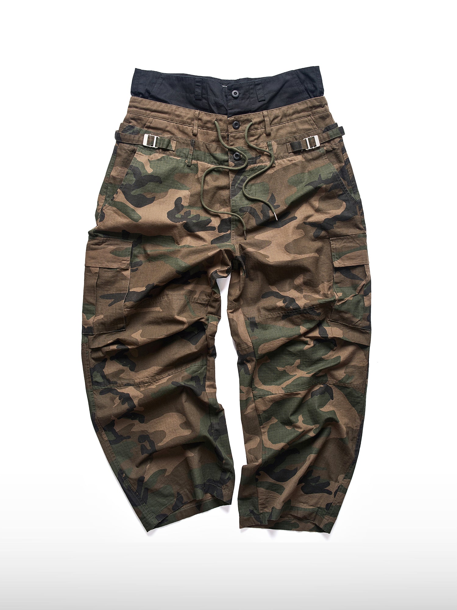 Triple-Waist Camo Pants