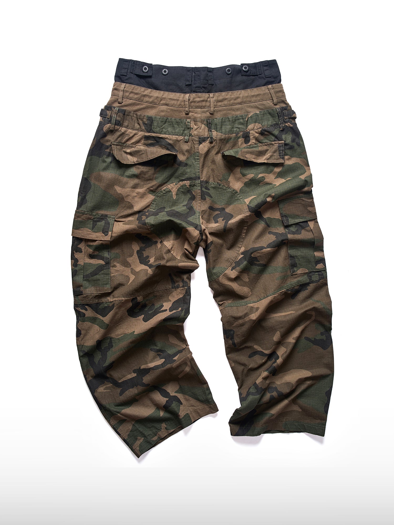 Triple-Waist Camo Pants