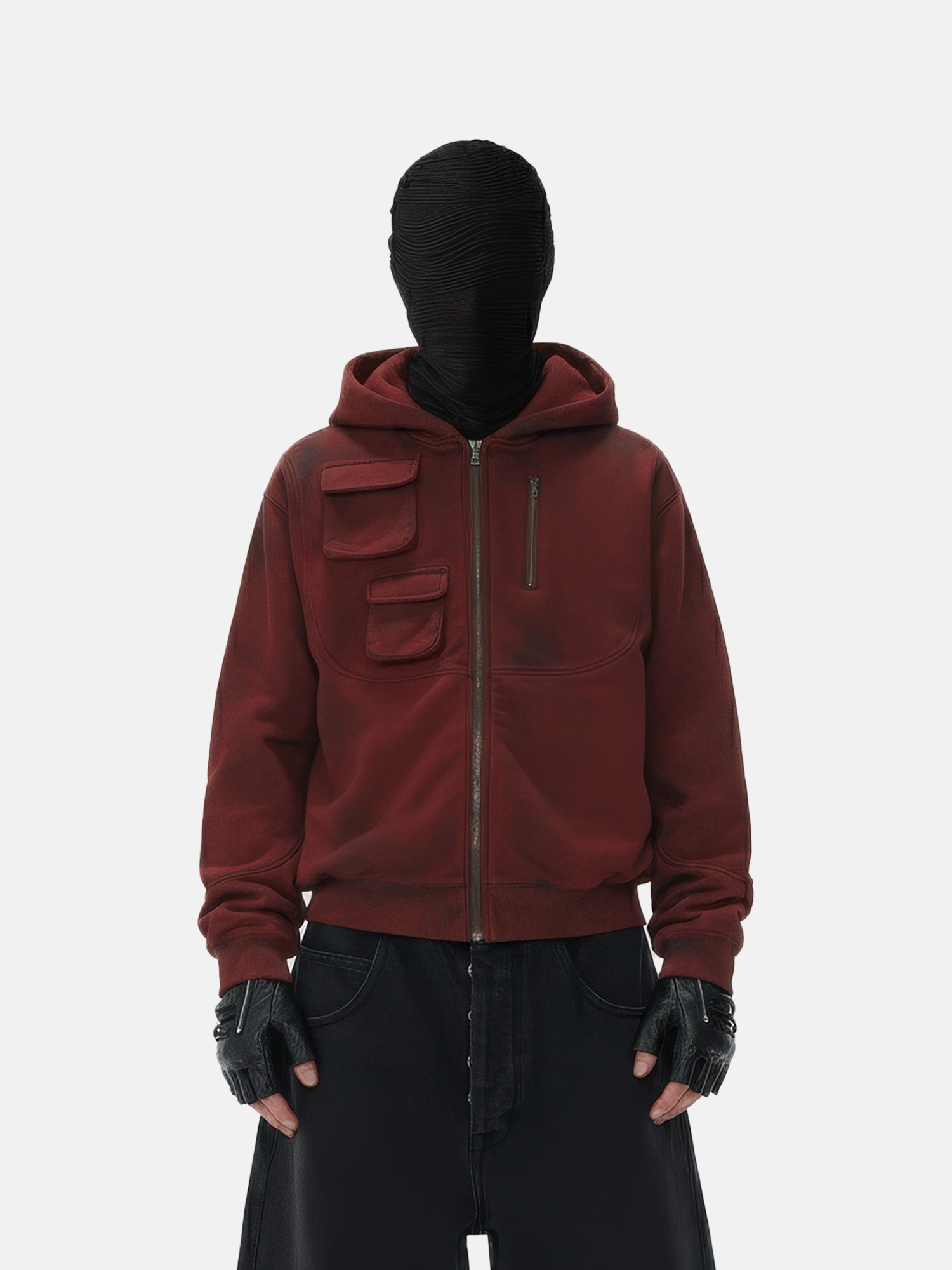 Kapuzenpullover mit praktischer Tasche