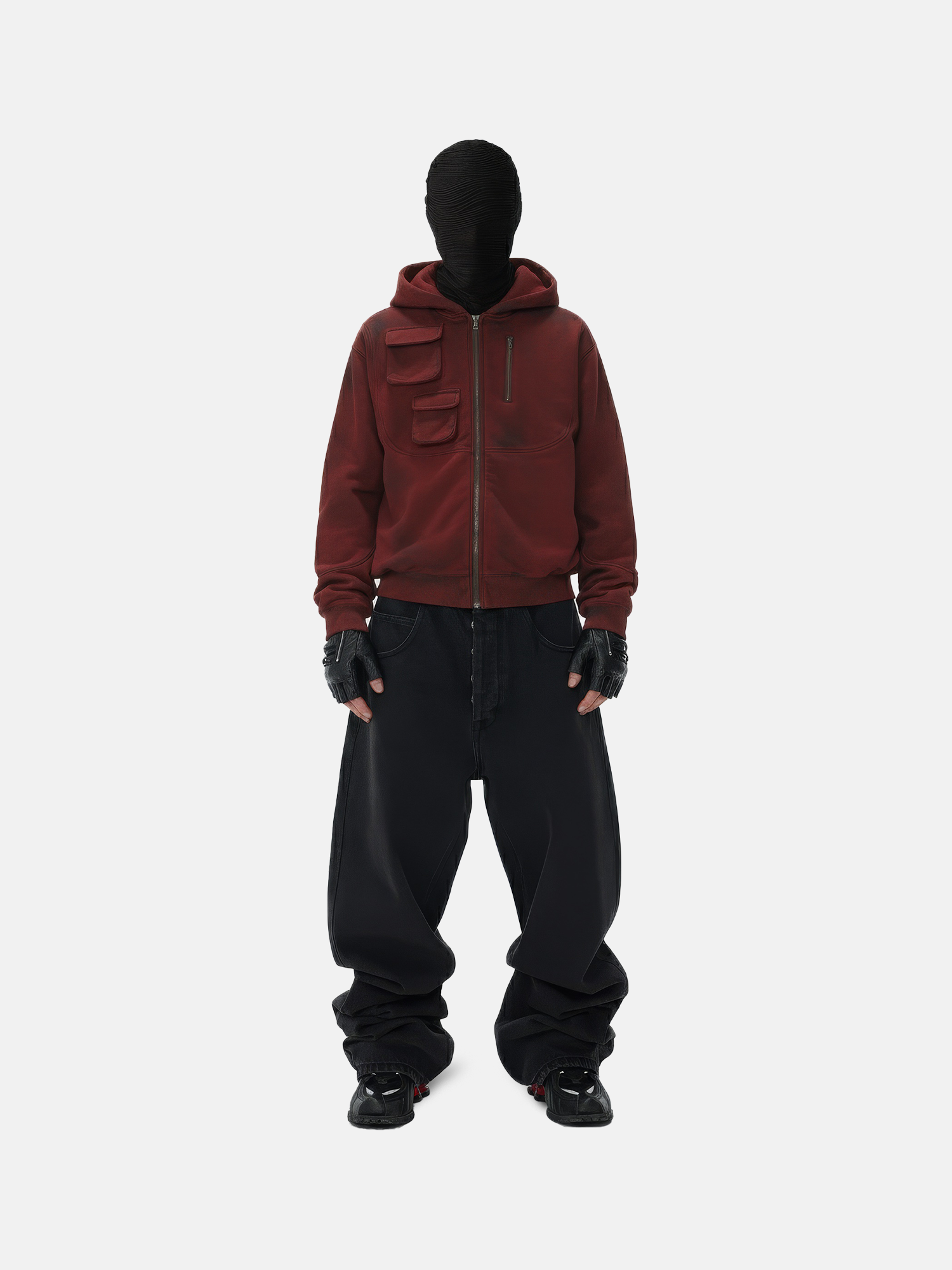 Kapuzenpullover mit praktischer Tasche