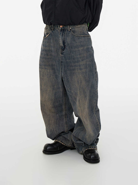 Jeans im Vintage-Waschung