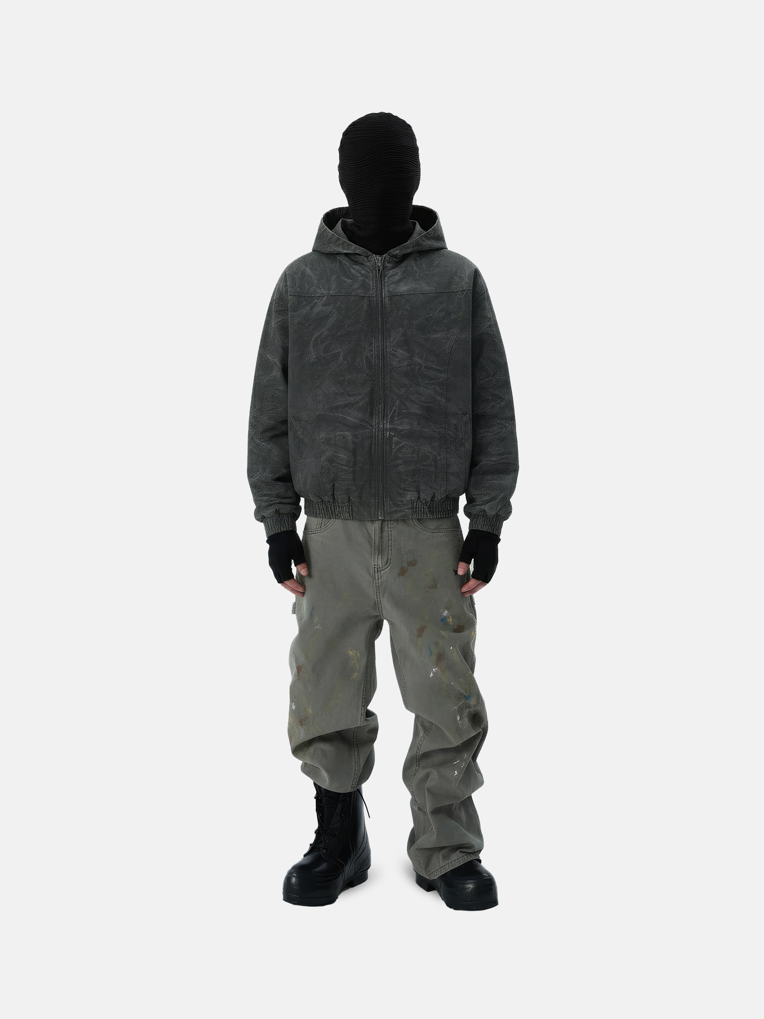 Washed Hoodie Jacket