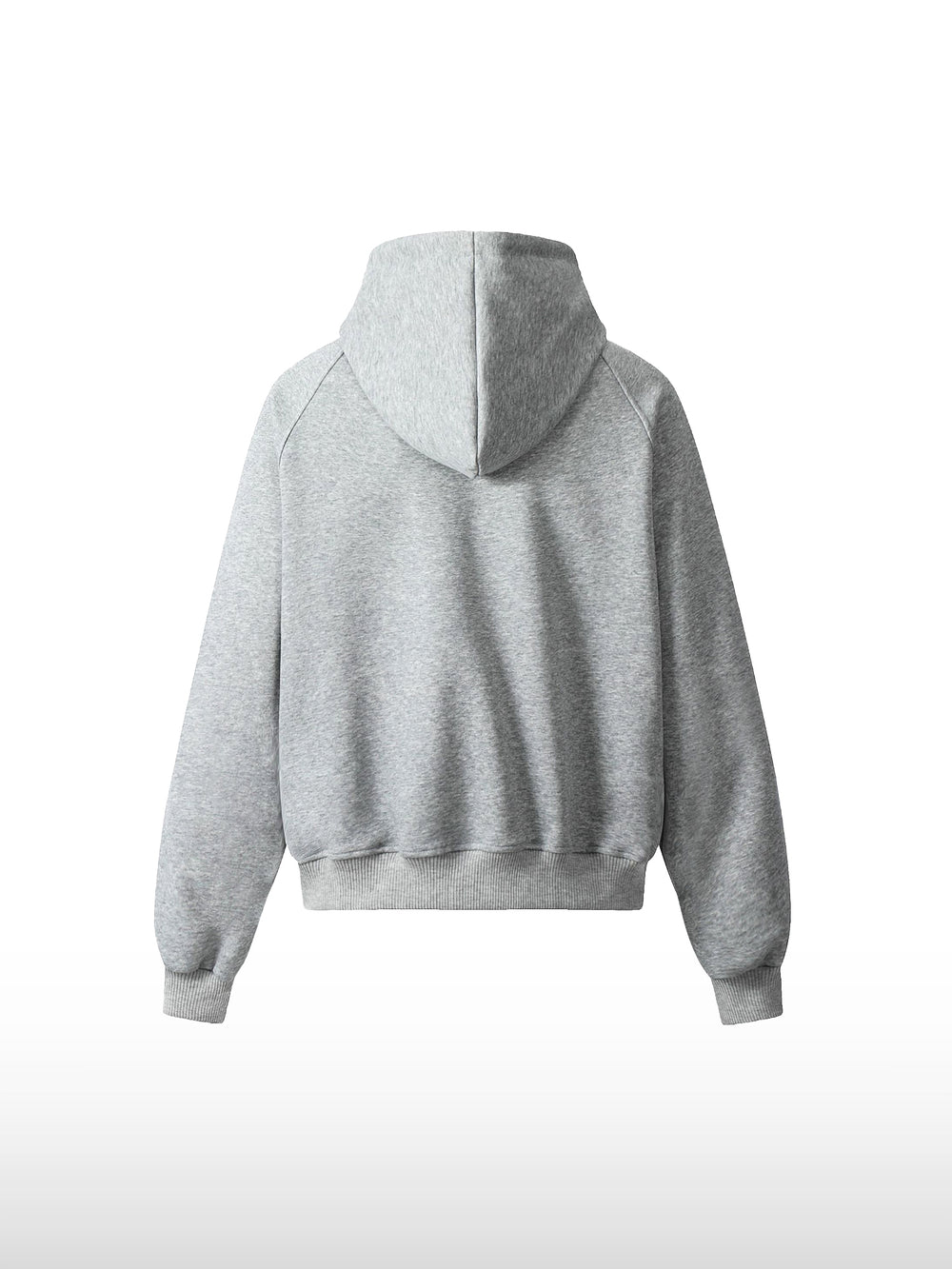 Gewaschener Kapuzenpullover mit Reißverschluss