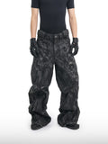 Gewachste Jeans im Destroyed-Look