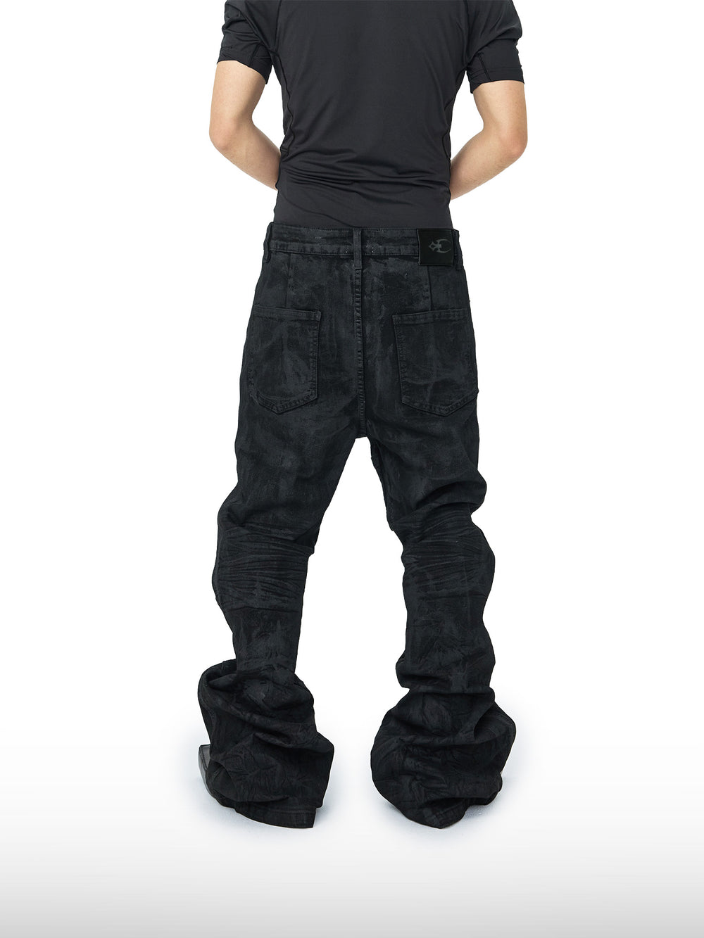 Wrinkled & Waxed Pants